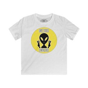 SBC Greetings Earthling Short Sleeve White Tee